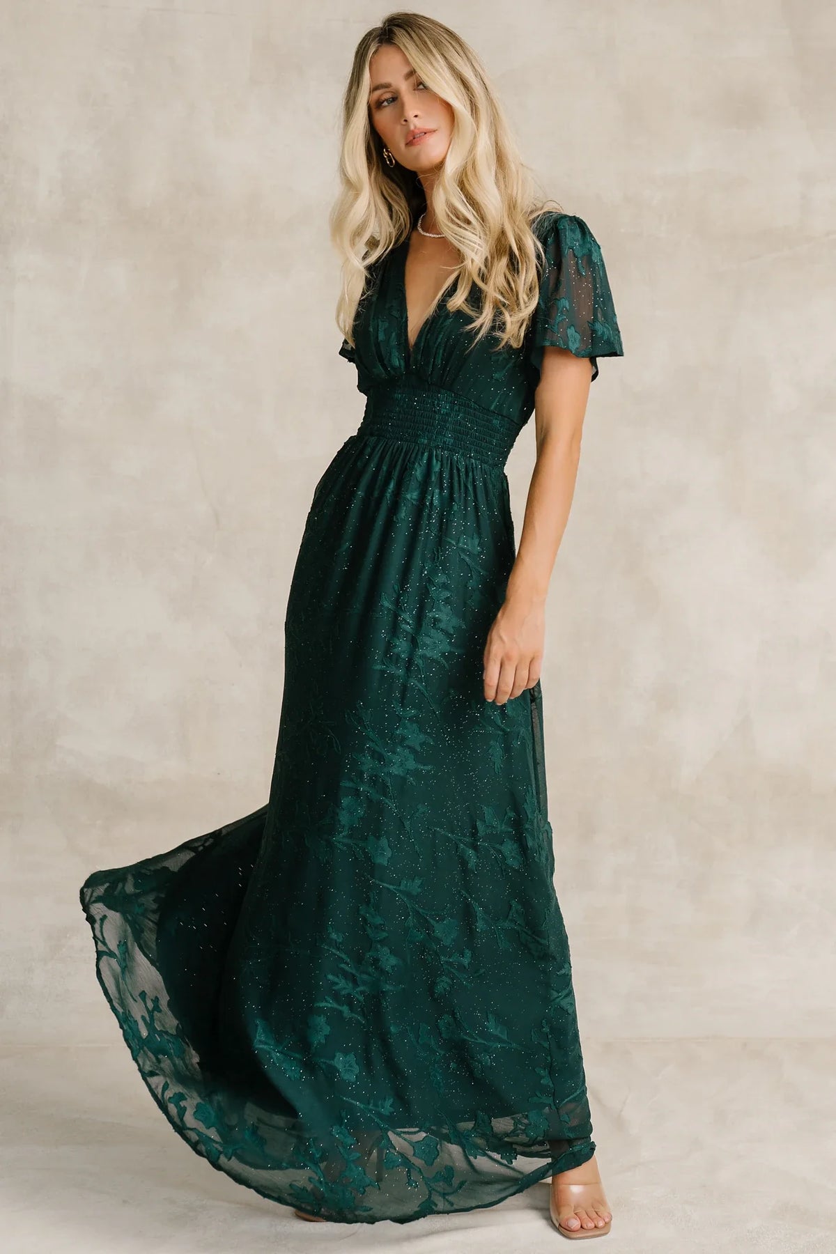 Noelle Maxi Dress | Dark Green Main image