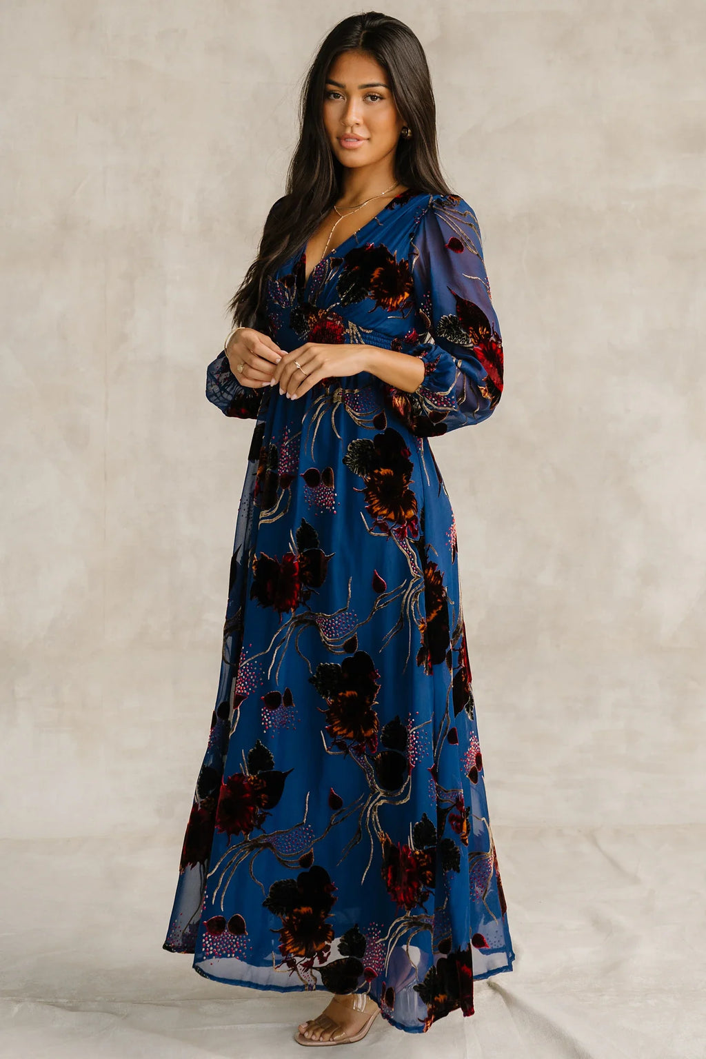 Mikla Maxi Dress | Blue Multi