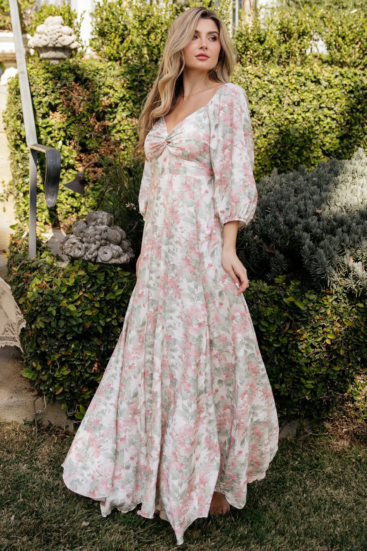 Esther Maxi Dress | Sage + Blush Floral