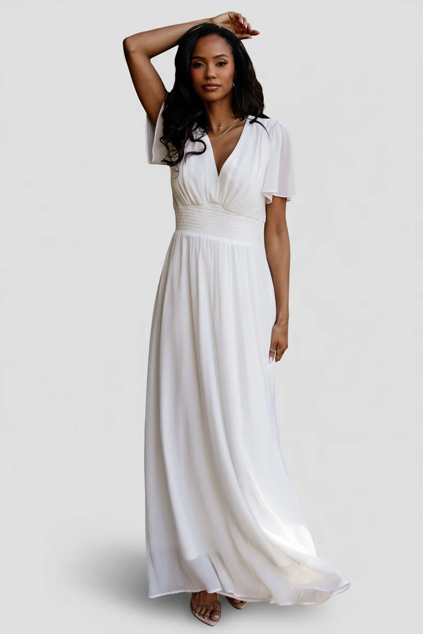 Birdie Maxi Dress | White Main image