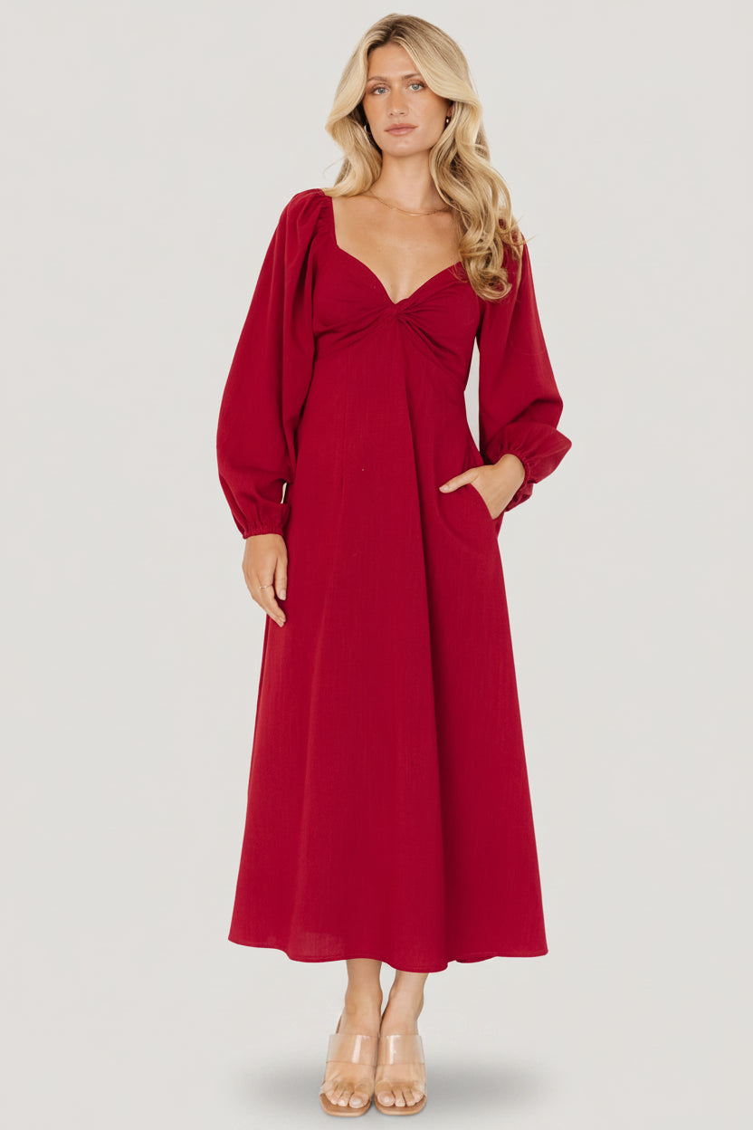 Rosalie Back Tie Dress | Scarlet Main image