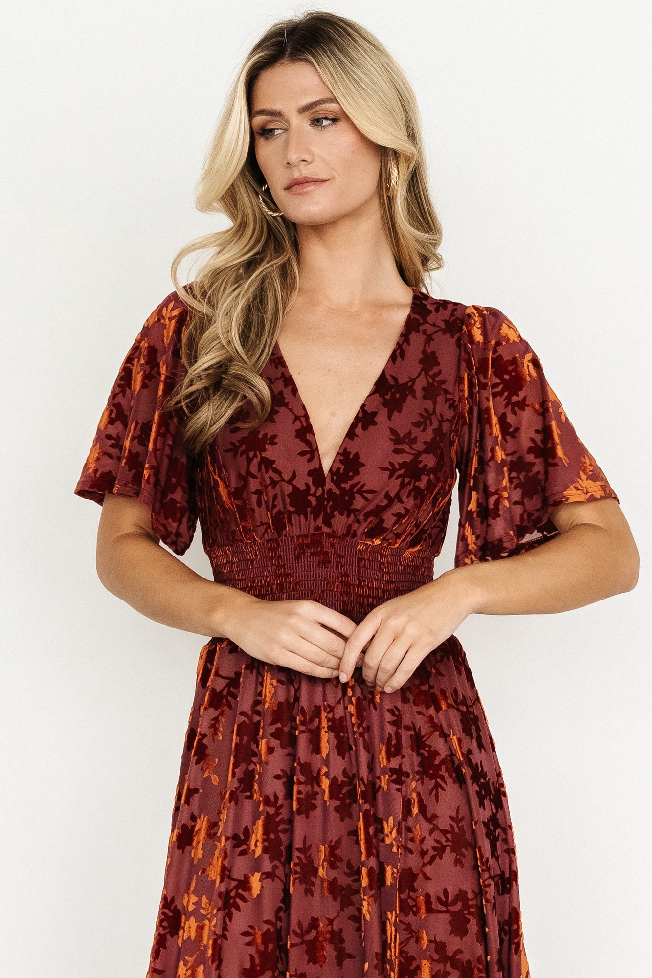 Fabric Swatch - Veronica Velvet | Rust Secondary image