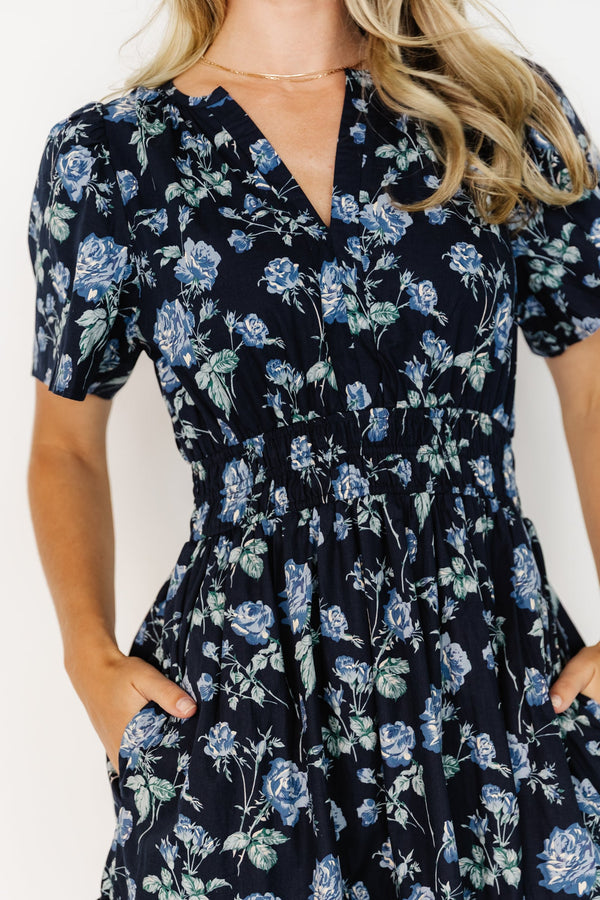 Kristin Maxi Dress | Navy Floral