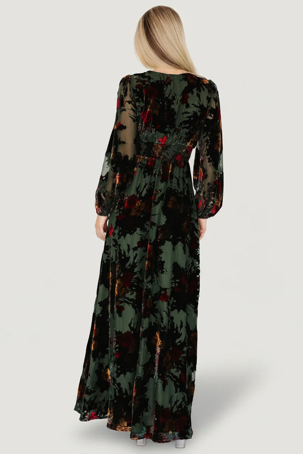 Mikla Maxi Dress | Wintergreen Multi