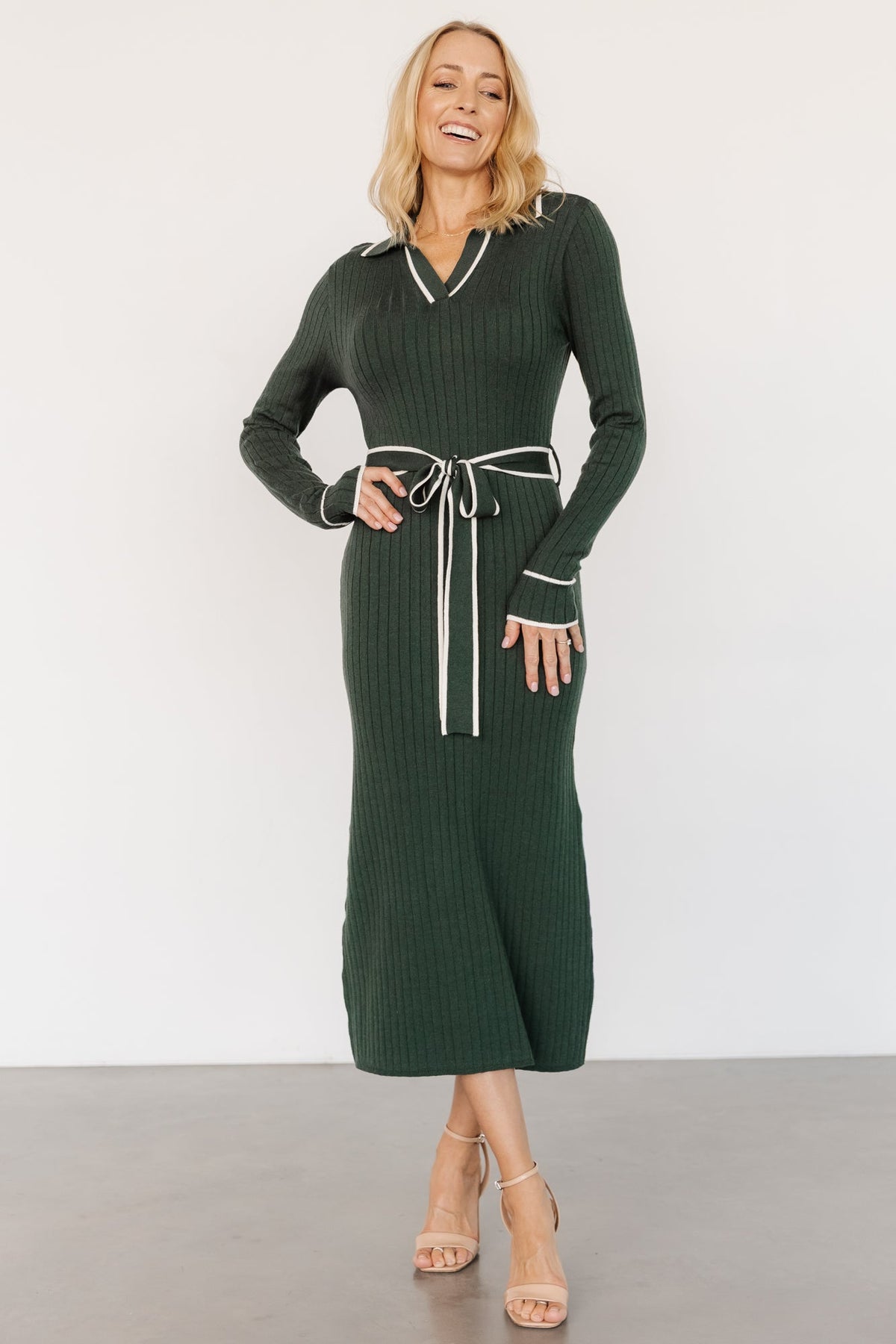 Lark Sweater Dress | Green Main image