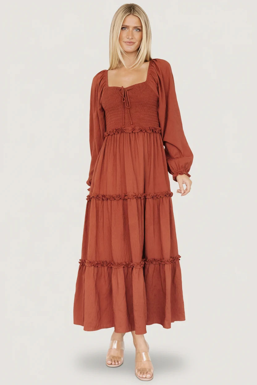 Britta Maxi Dress | Cinnamon Main image