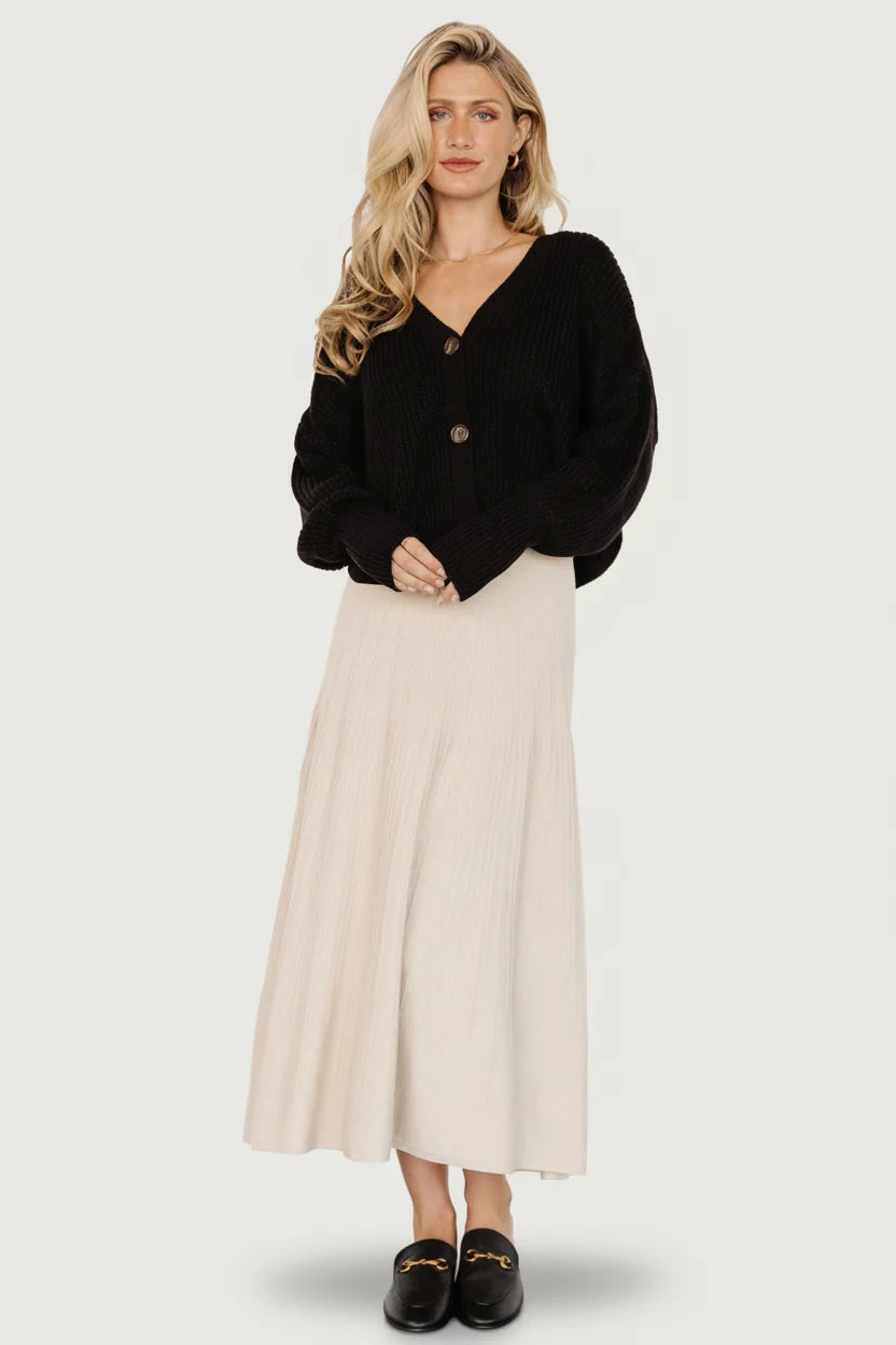 Carynn Knit Midi Skirt | Natural Secondary image