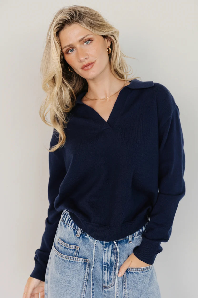 Bodhi Sweater | Navy Secondary image