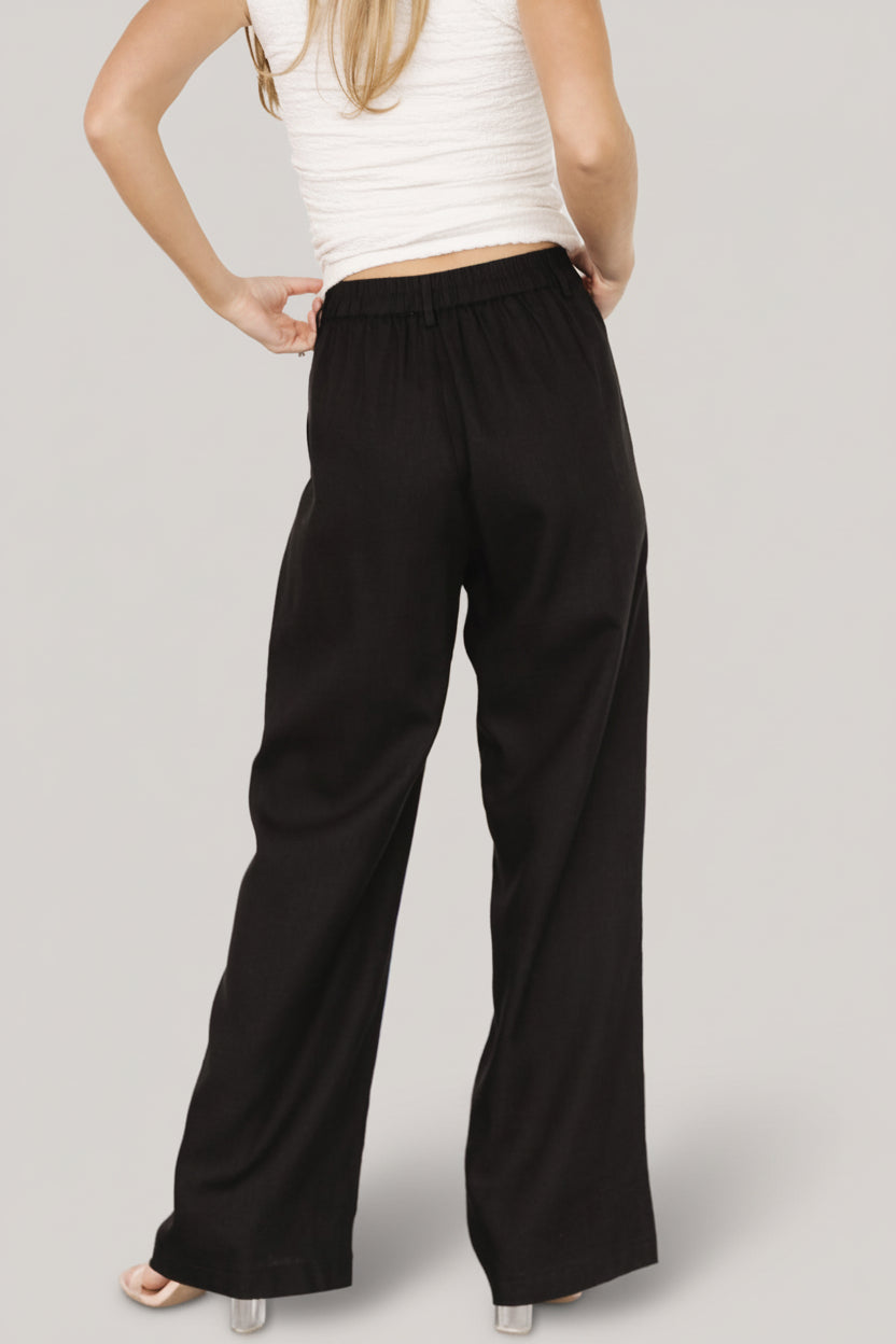 Malin Wide Leg Pants | Black