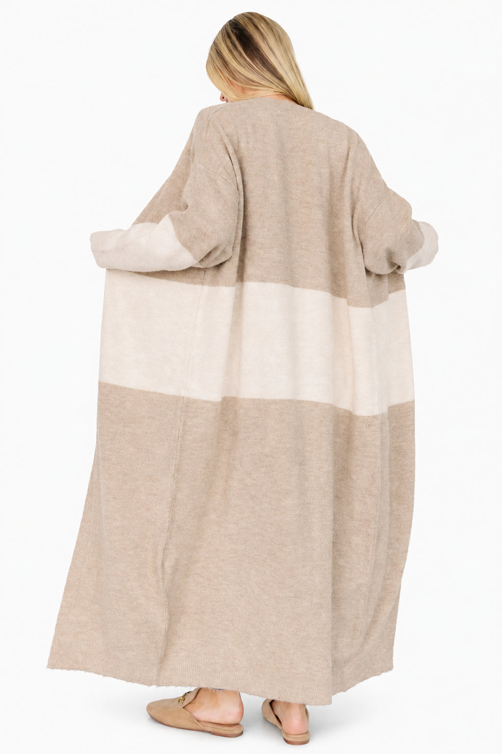 Thea Duster Cardigan | Natural + Ivory