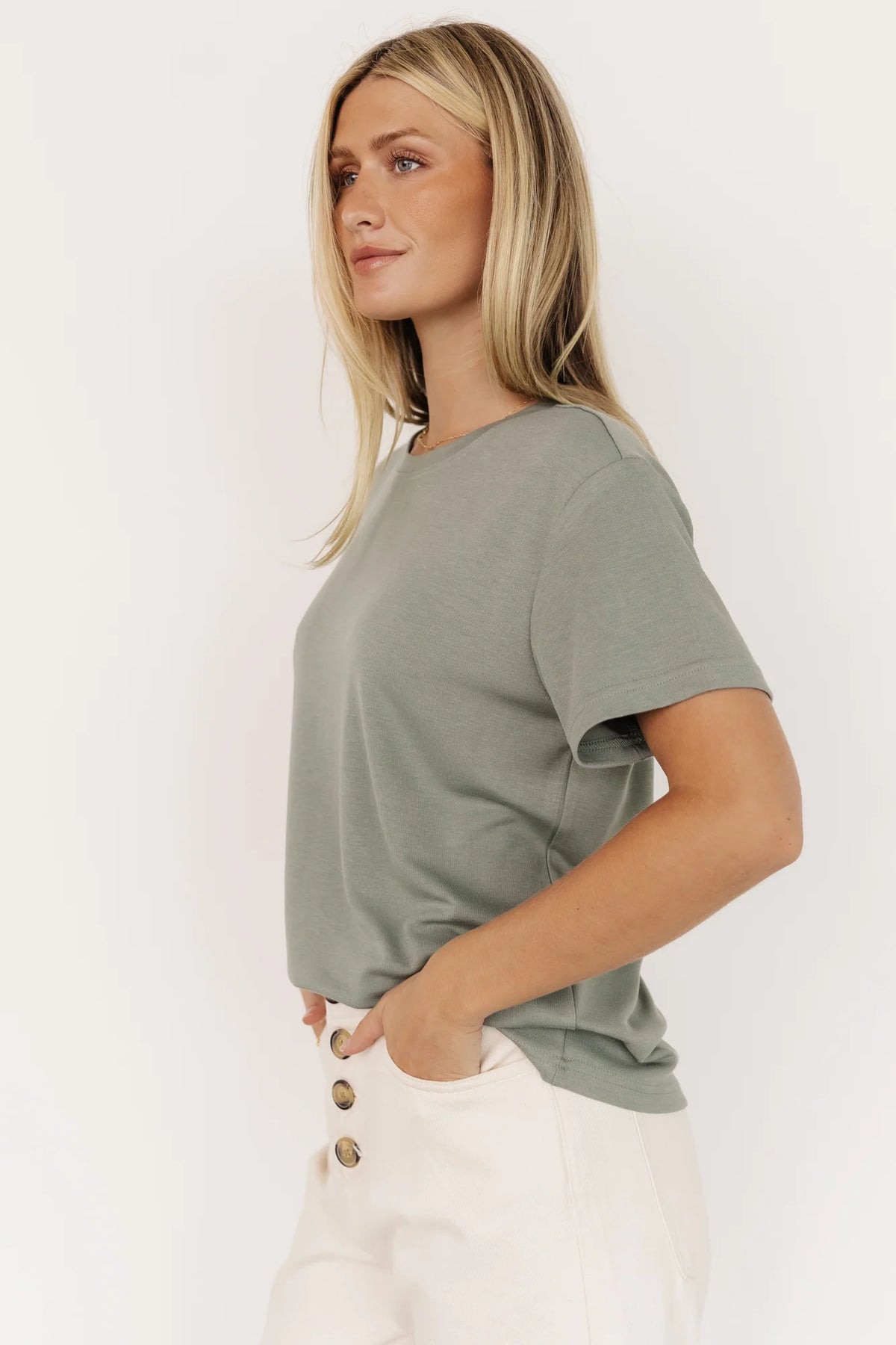 Elliot Relaxed Tee | Sage