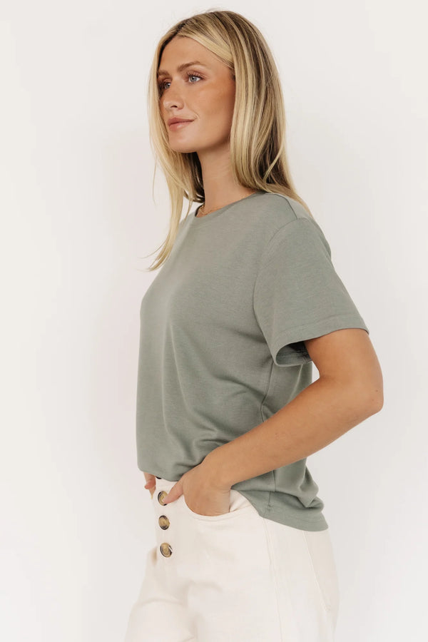 Elliot Relaxed Tee | Sage