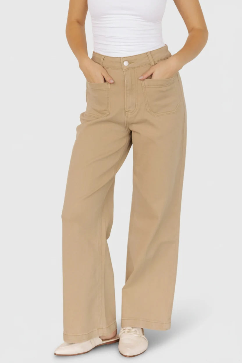 Emery Denim Pants | Natural Main image