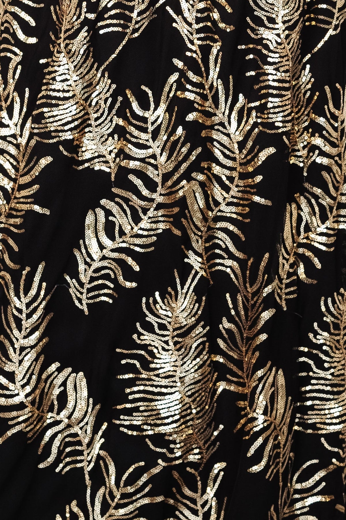 Fabric Swatch - Muse Sequin | Black + Gold Main image