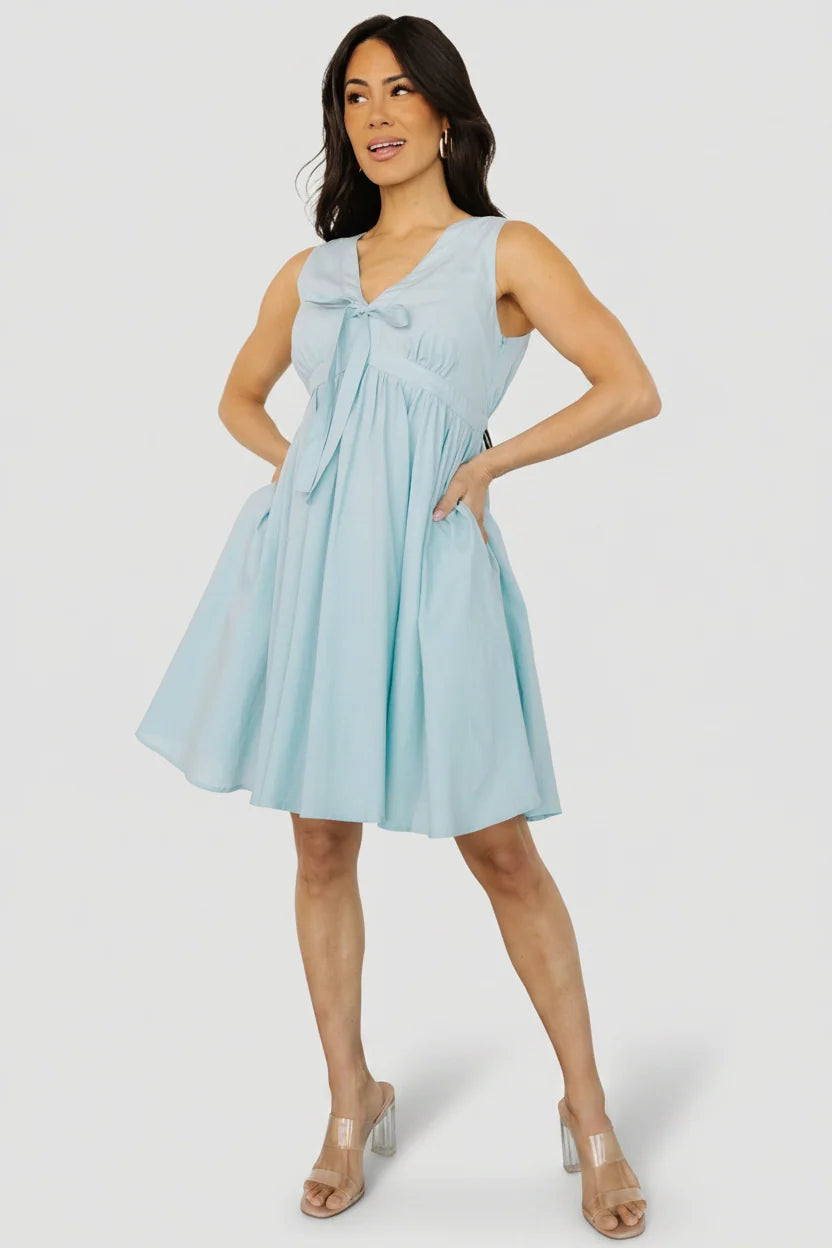Halsey Short Dress | Light Blue Main image