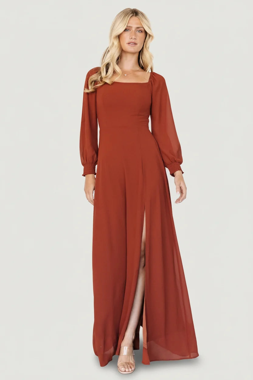 Giselle Maxi Dress | Rust Main image