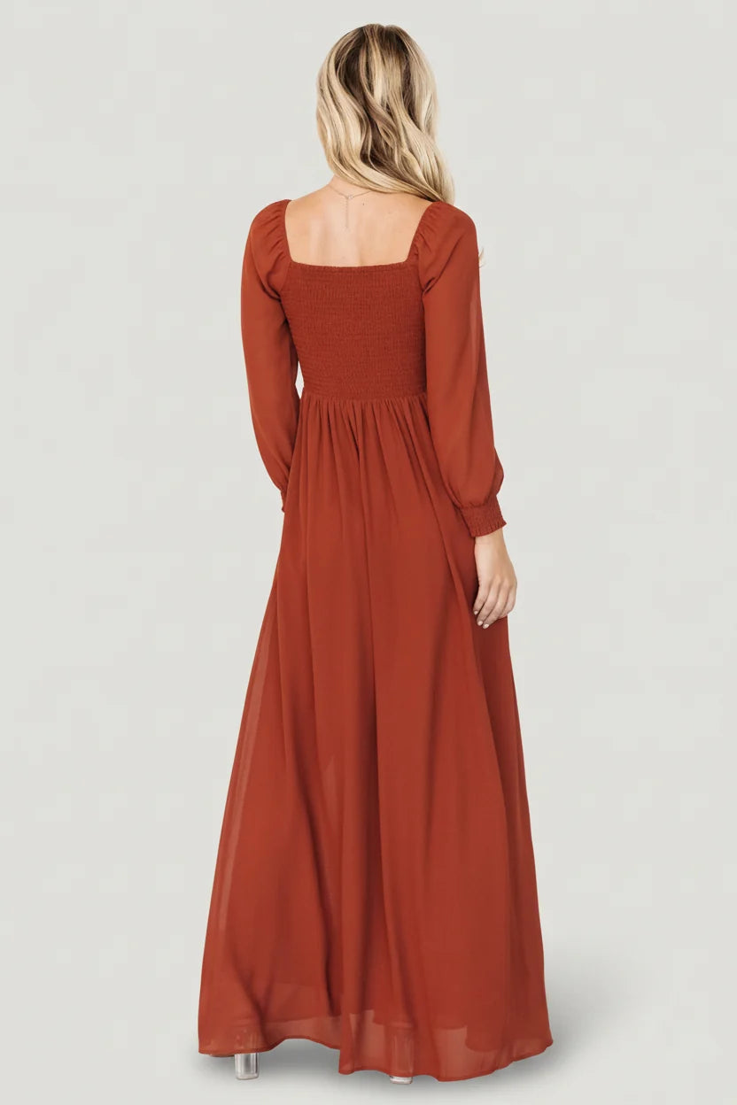 Giselle Maxi Dress | Rust