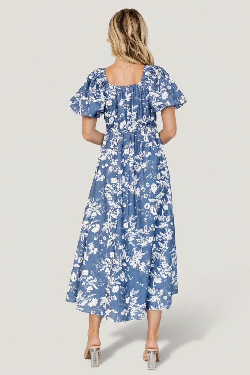 Graceland Maxi Dress | Slate + White Floral