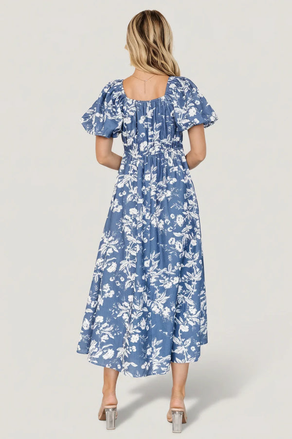Graceland Maxi Dress | Slate + White Floral