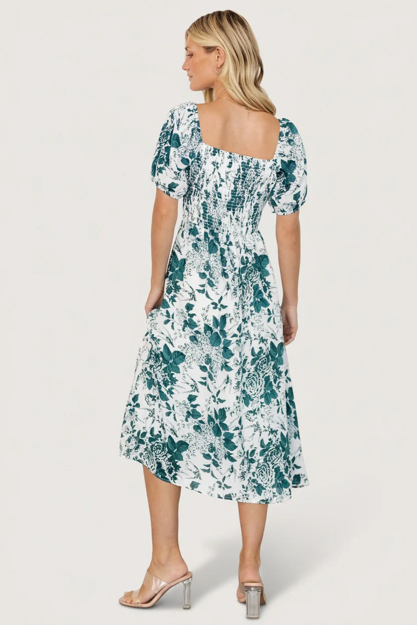 Cadence Midi Dress | Jade Floral