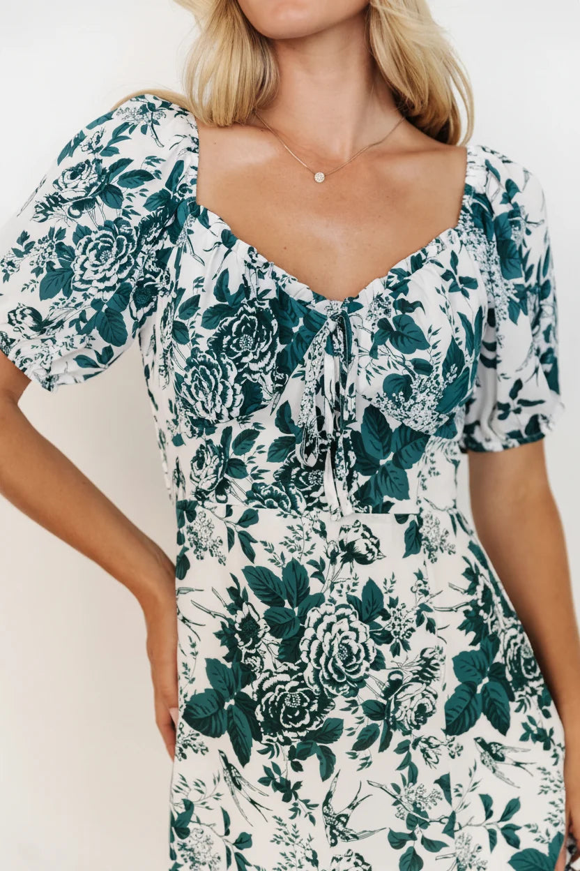 Cadence Midi Dress | Jade Floral Secondary image