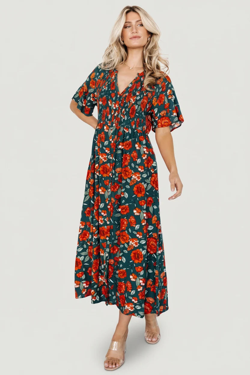 Botega Midi Dress | Jade Multi Floral