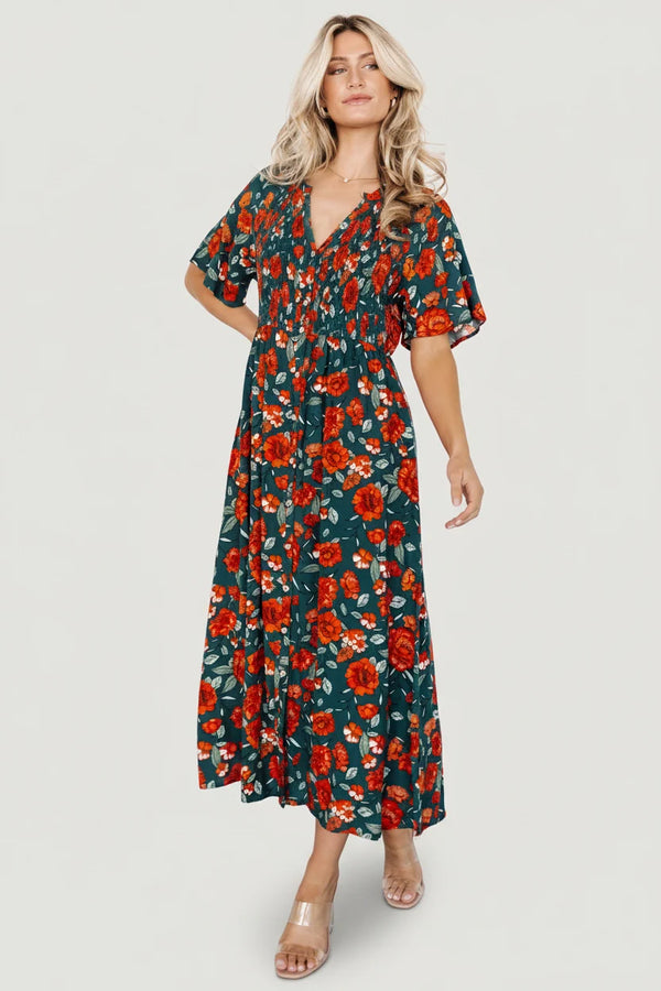 Botega Midi Dress | Jade Multi Floral