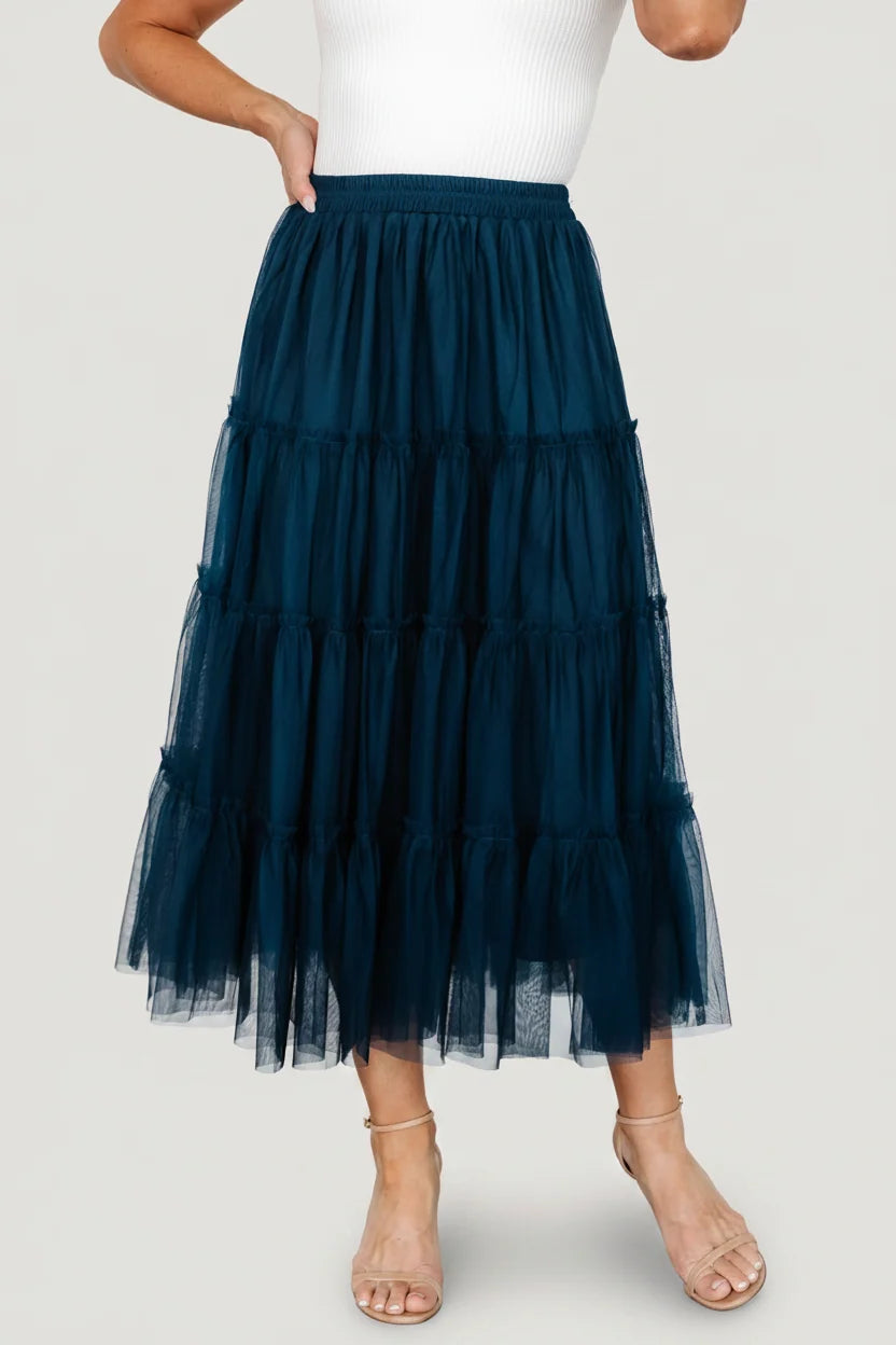 Galena Tulle Skirt | Deep Topaz Main image