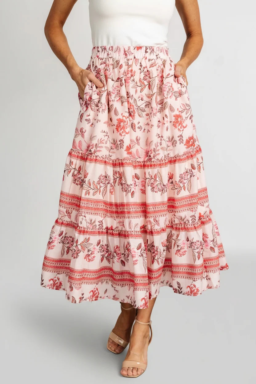 Meg Skirt | Blush Multi Main image