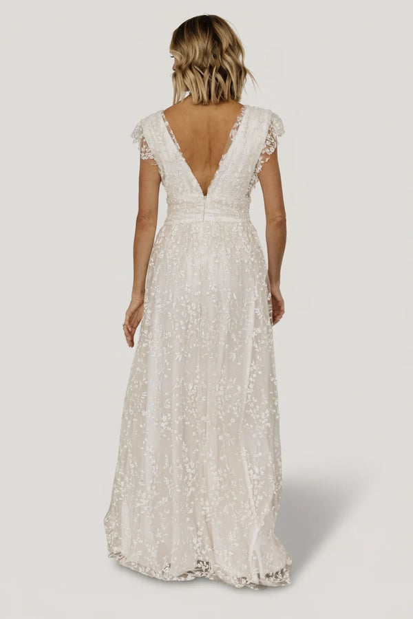 Arlene Shimmer Gown | Ivory
