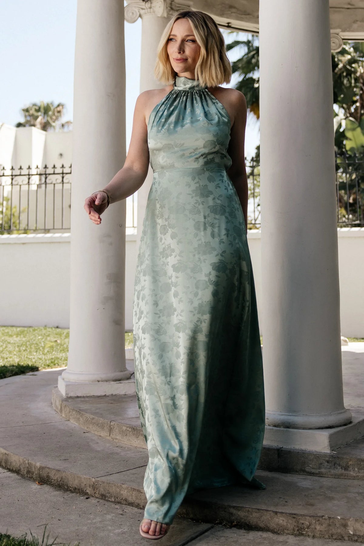 Milan Halter Maxi Dress | Sage Main image