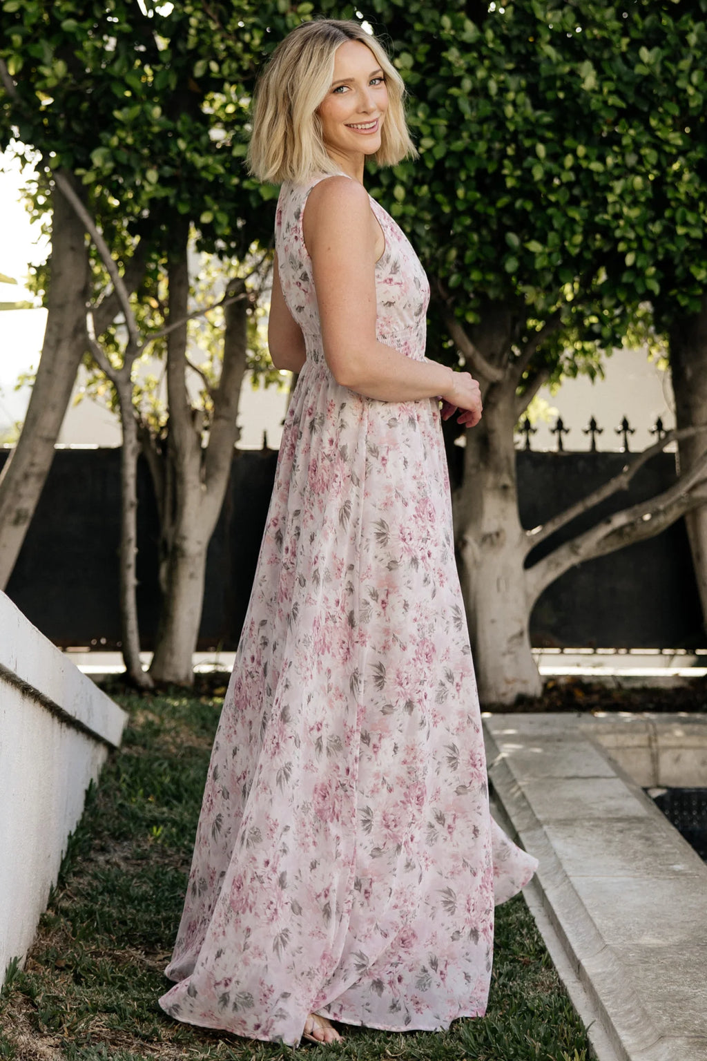 Imogen Maxi Dress | Dusty Mauve Floral