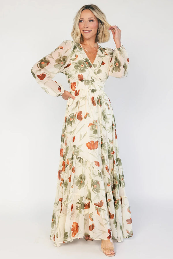 Johanna Maxi Dress | Cream Floral