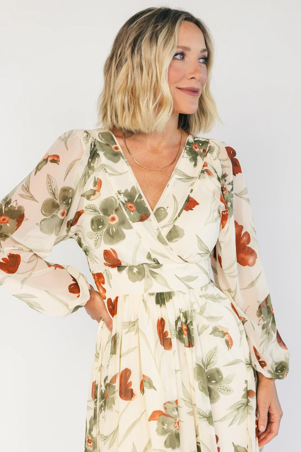 Johanna Maxi Dress | Cream Floral