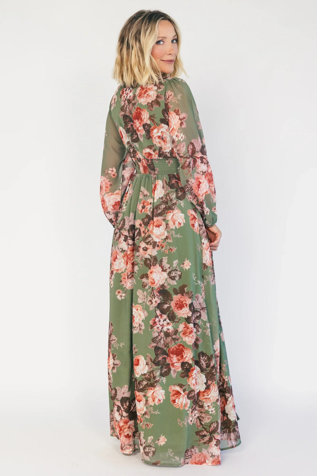 Adira Maxi Dress | Green Floral