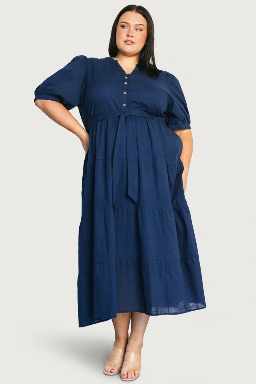 Camille Maxi Dress | Navy Secondary image