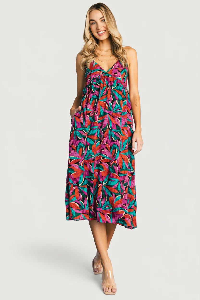 Granada Midi Dress | Multi Print Main image