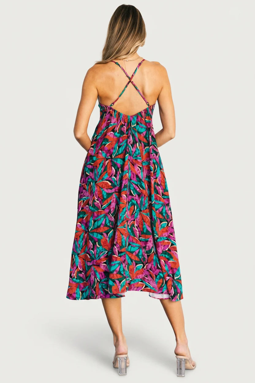 Granada Midi Dress | Multi Print