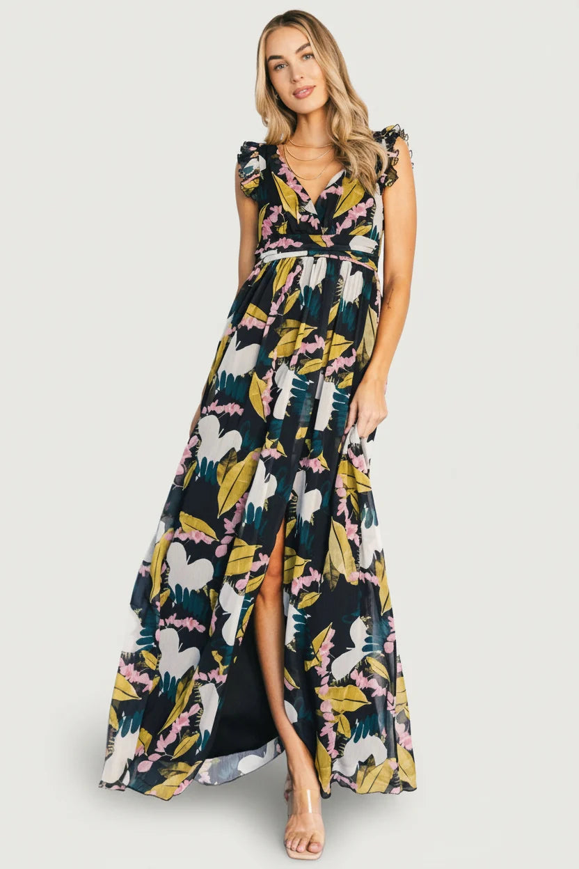 Esperanza Maxi Dress | Black Multi Main image
