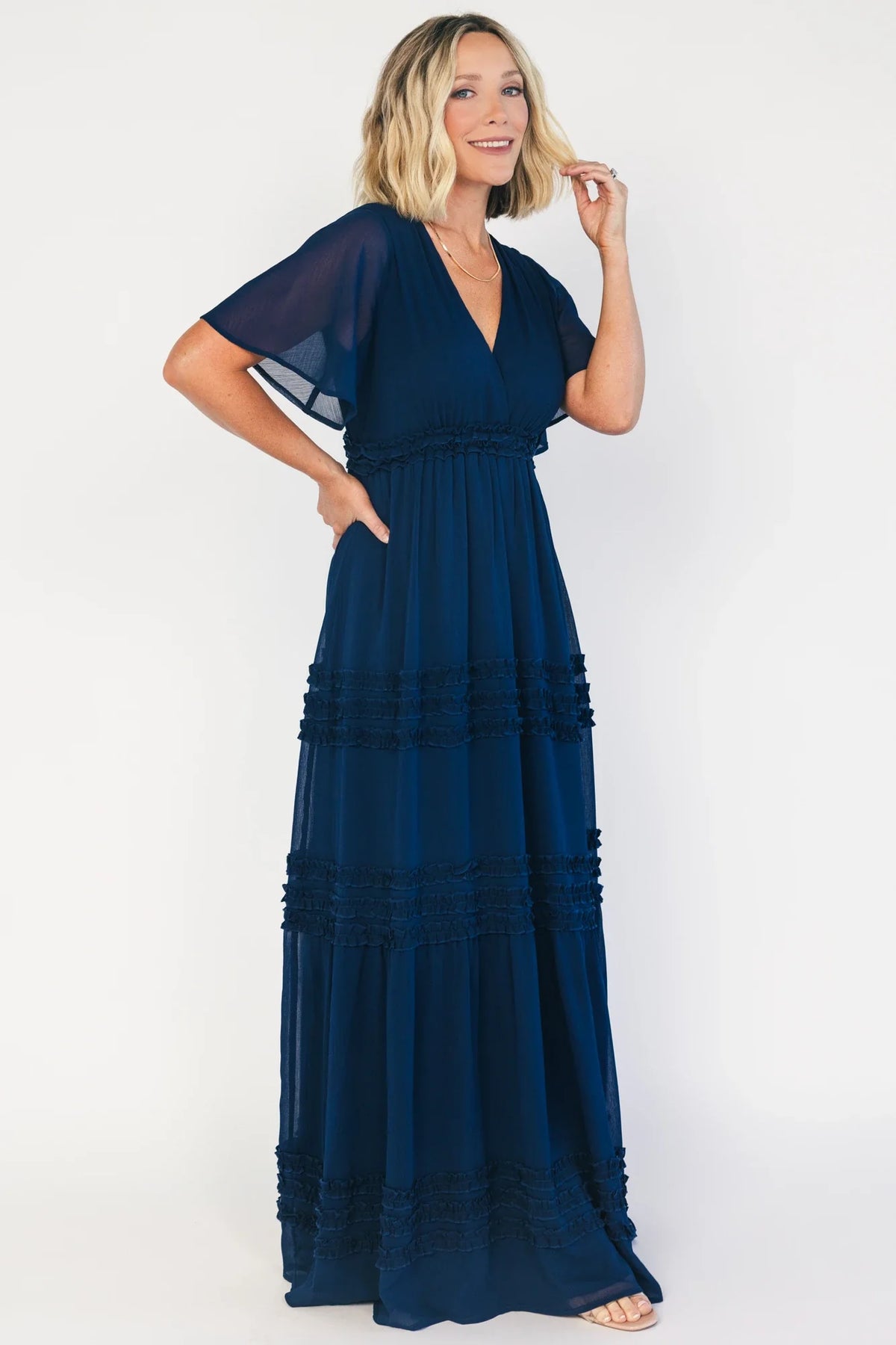 Metropolitan Maxi Dress | Navy Main image