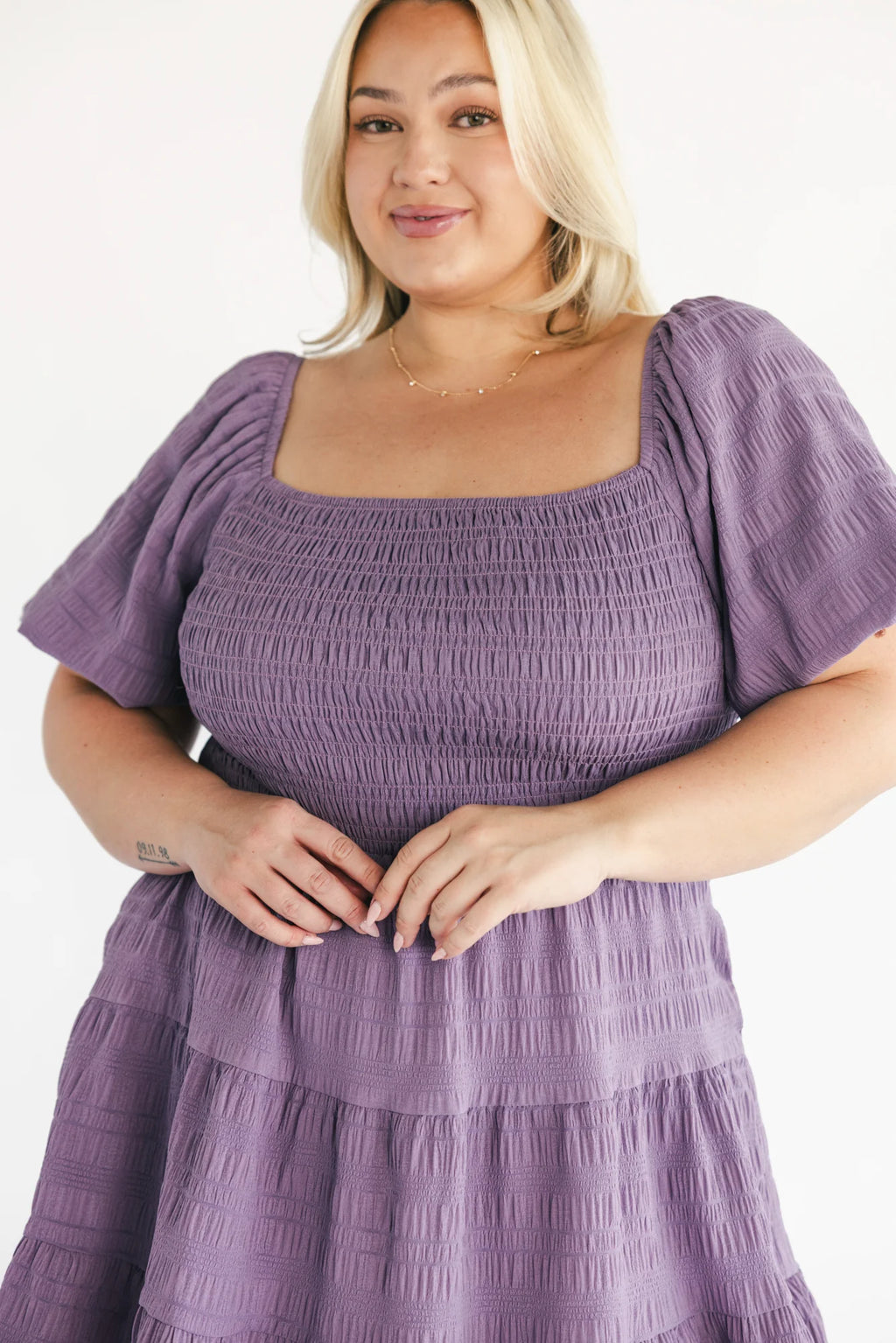Daze Smocked Dress | Dusty Lavender