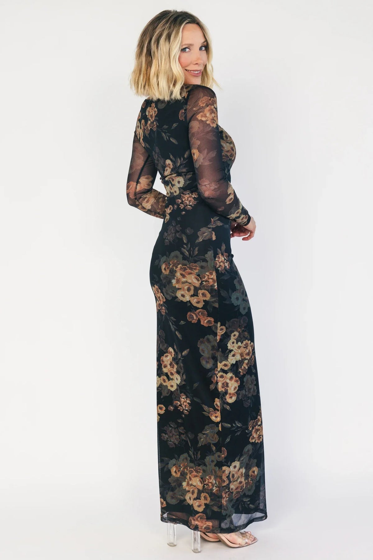 Isadora Maxi Dress | Black Floral
