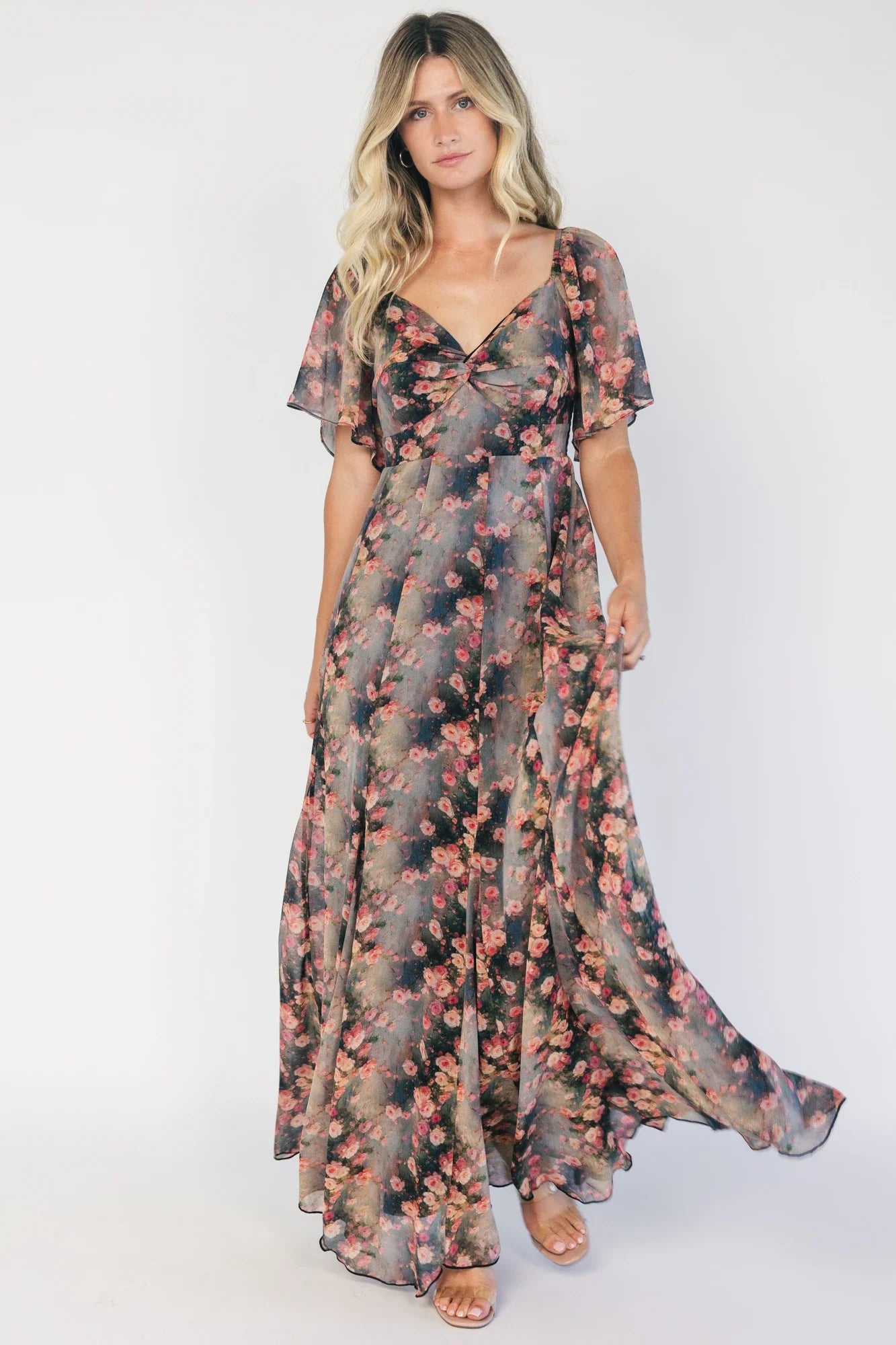 Positano Maxi Dress | Multi Floral Secondary image