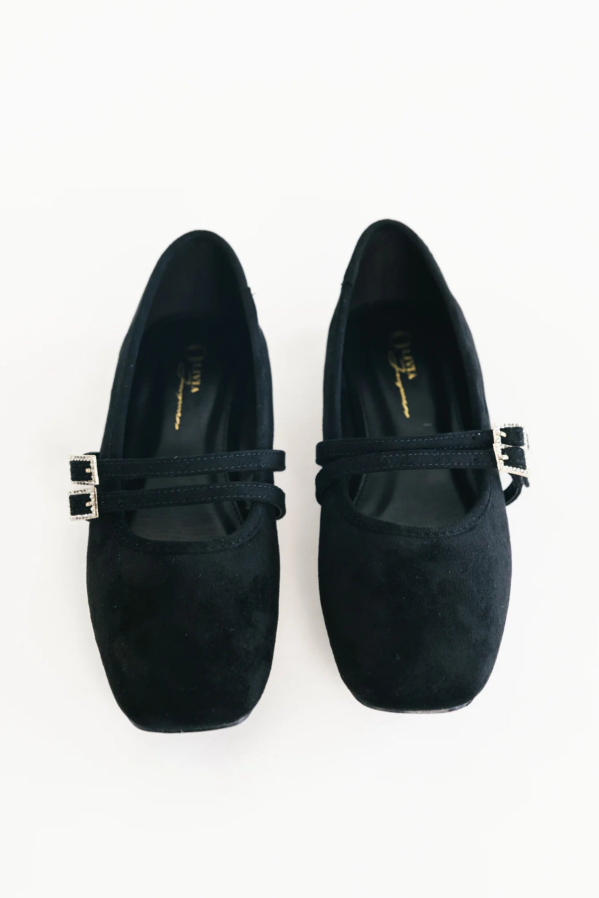 Azira Square Toe Flats | Black
