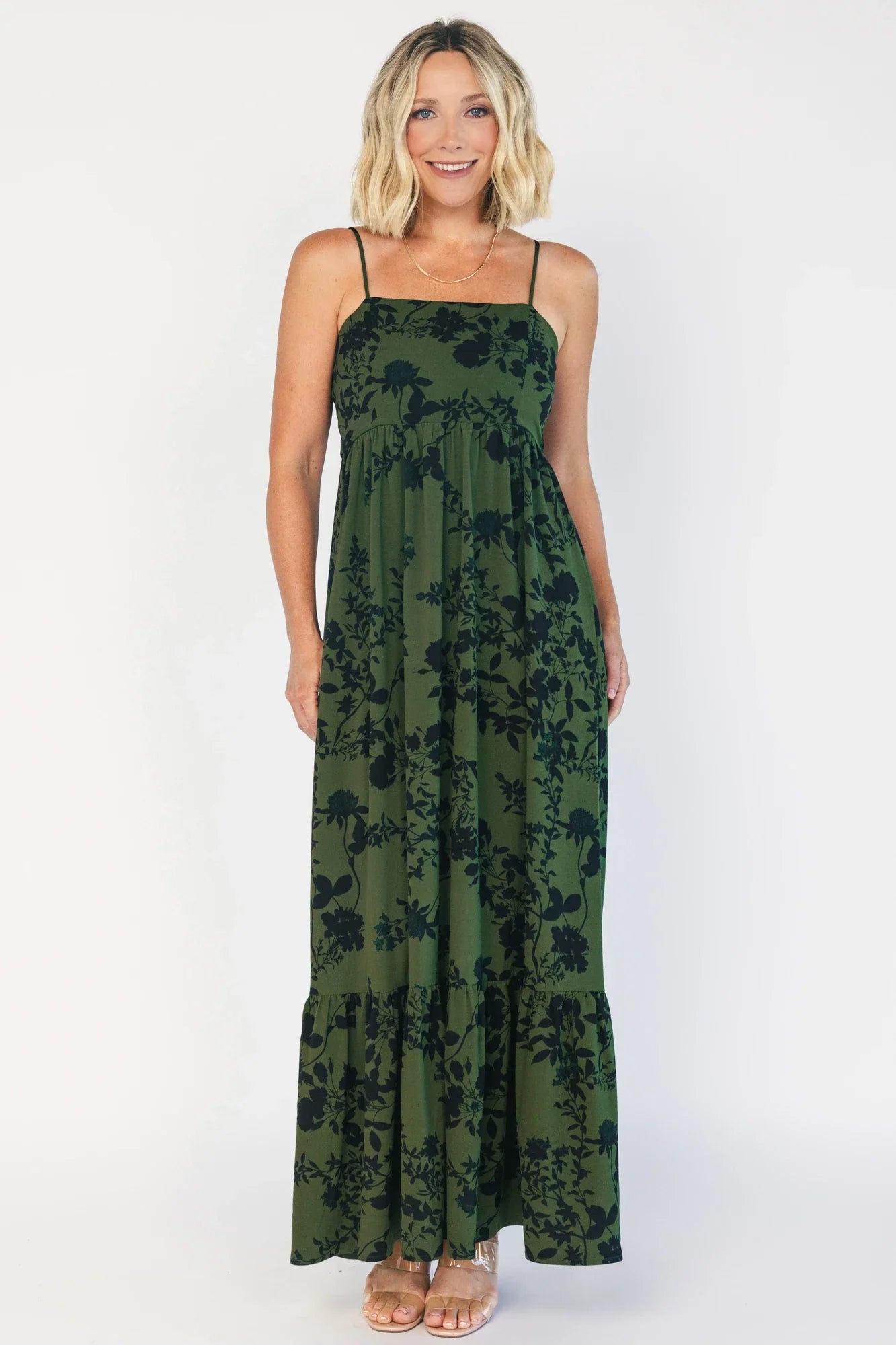 Rowan Tank Maxi Dress | Deep Olive Secondary image