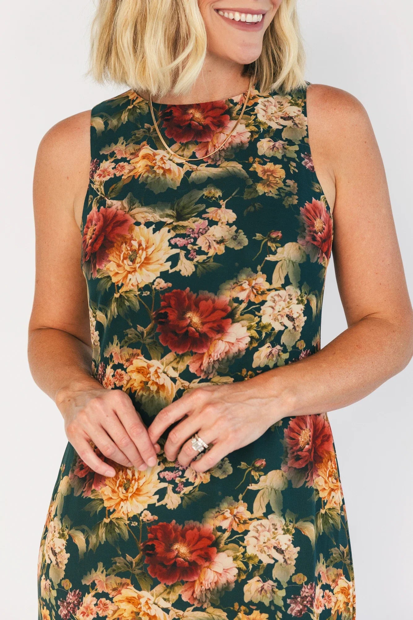Rockefeller Maxi Dress | Topaz + Marsala Floral Secondary image