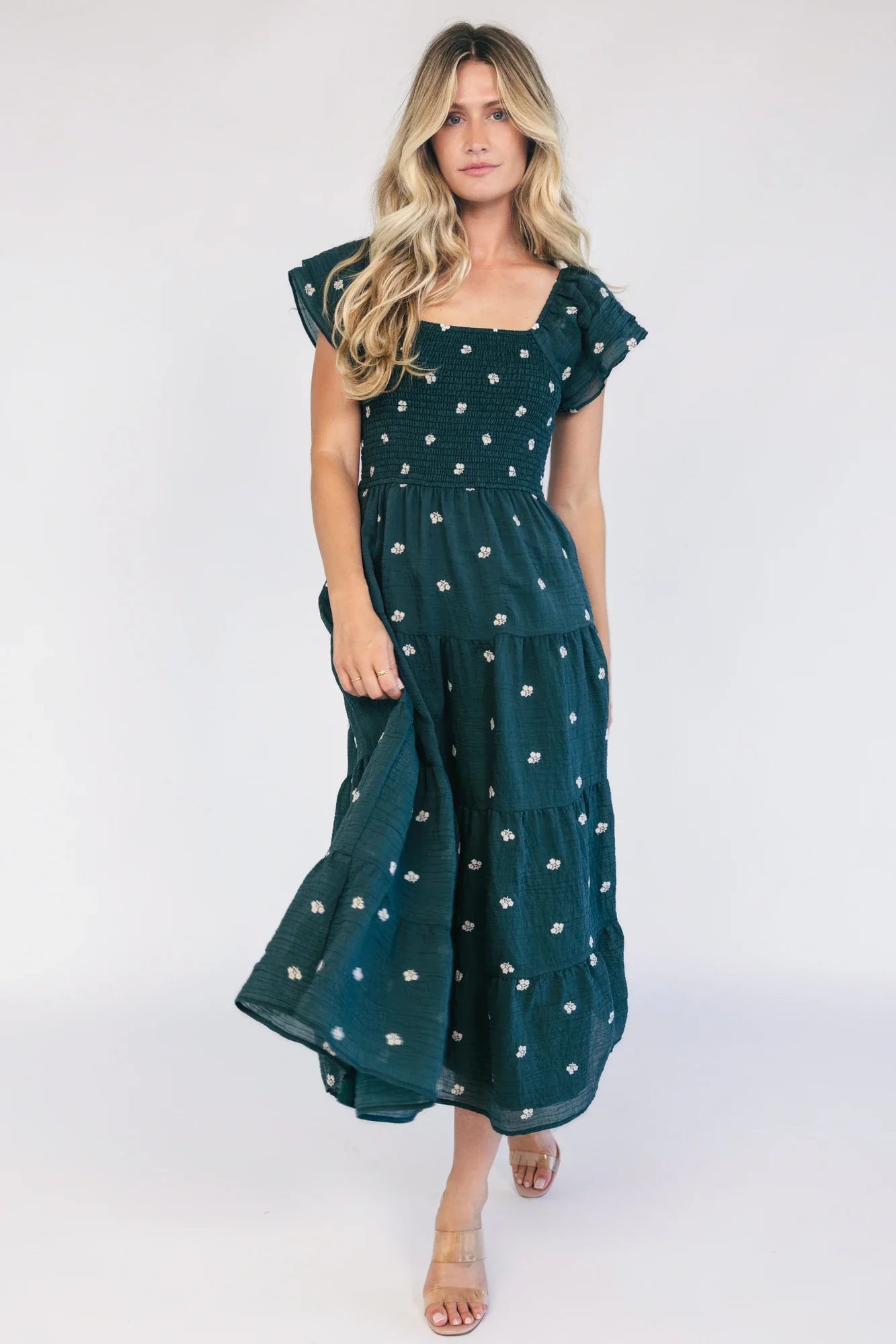 Waverly Midi Dress | Deep Topaz Floral Secondary image