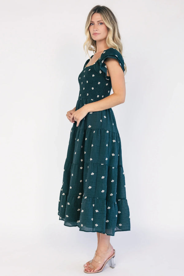 Waverly Midi Dress | Deep Topaz Floral