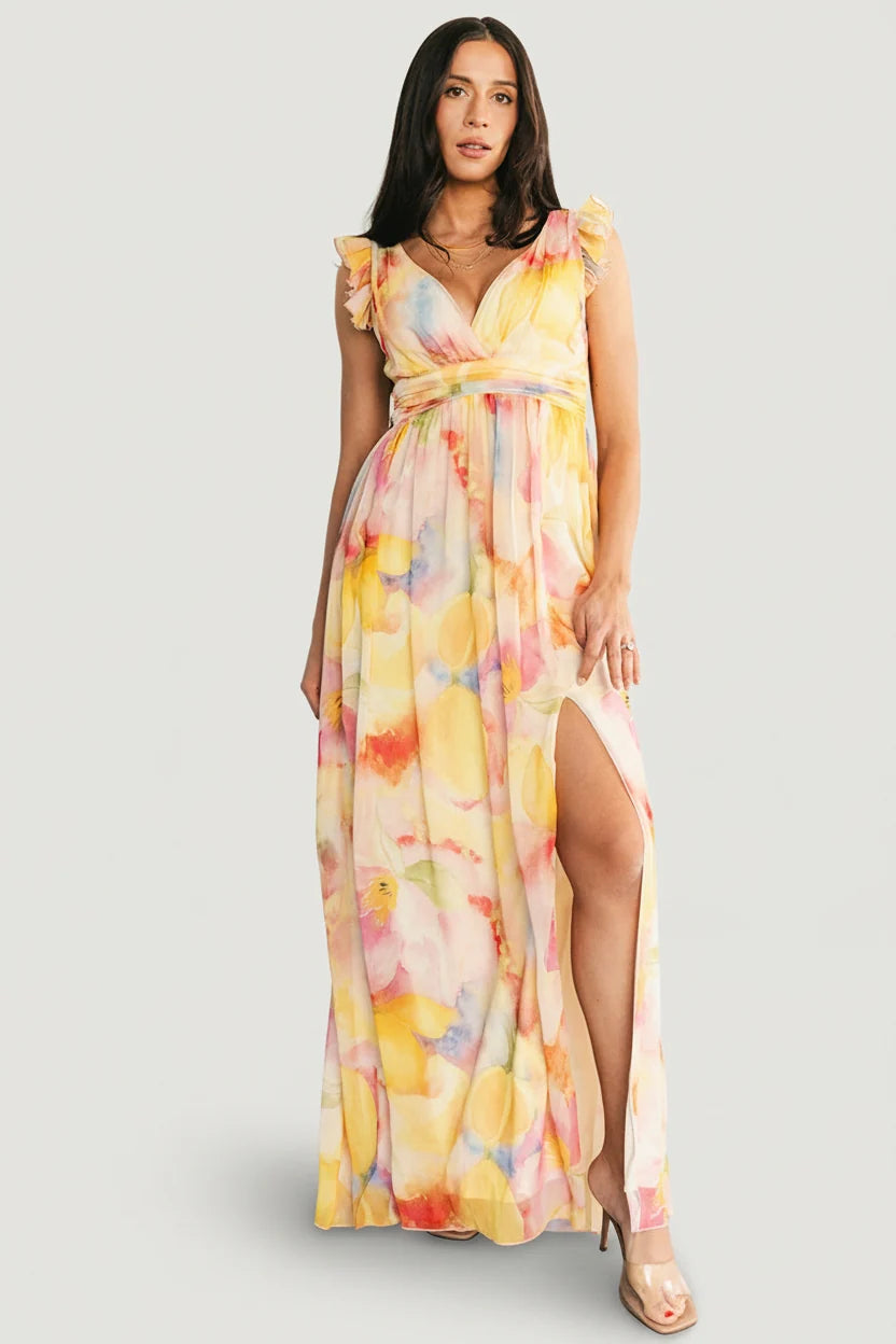 Esperanza Maxi Dress | Yellow Multi Main image