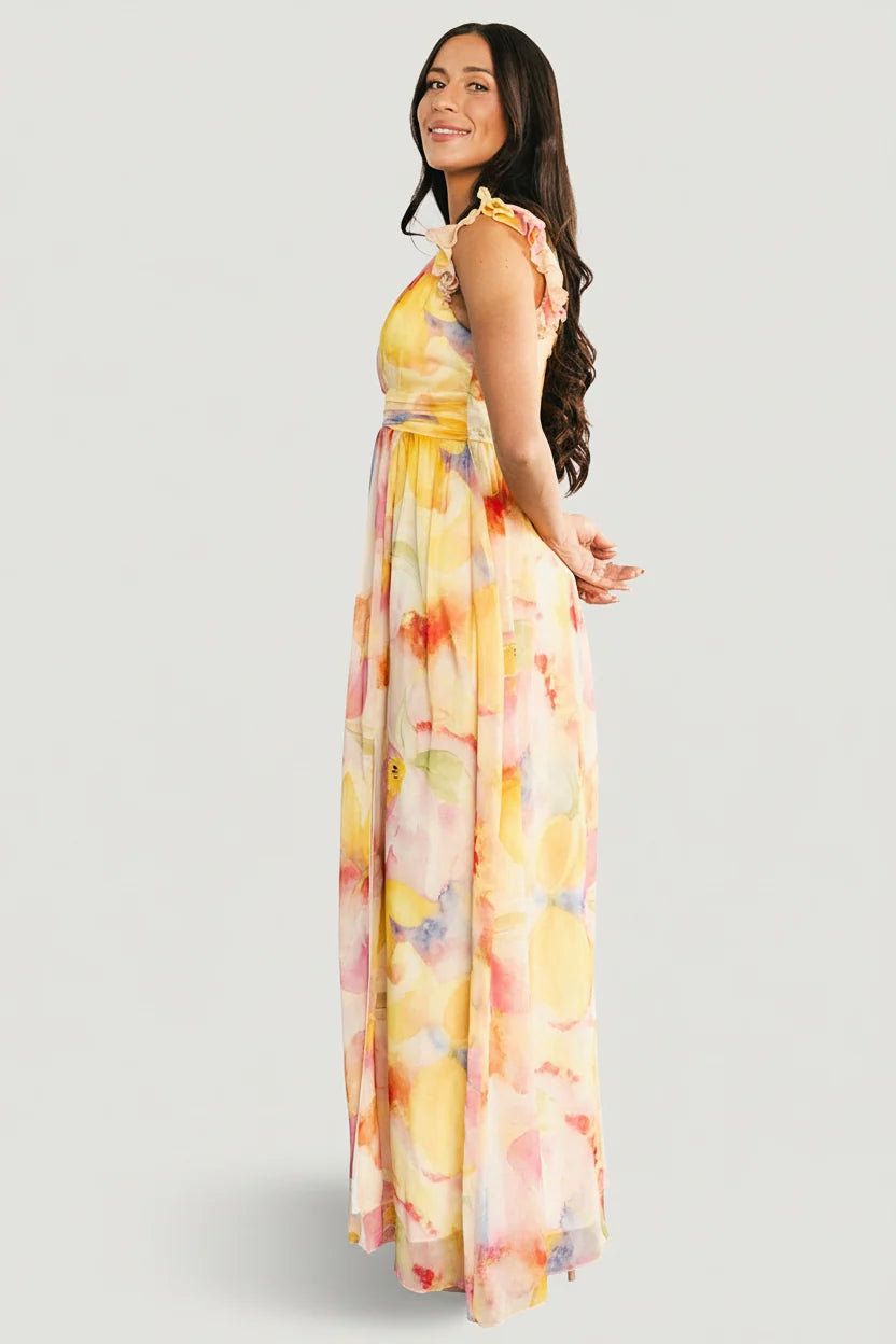 Esperanza Maxi Dress | Yellow Multi